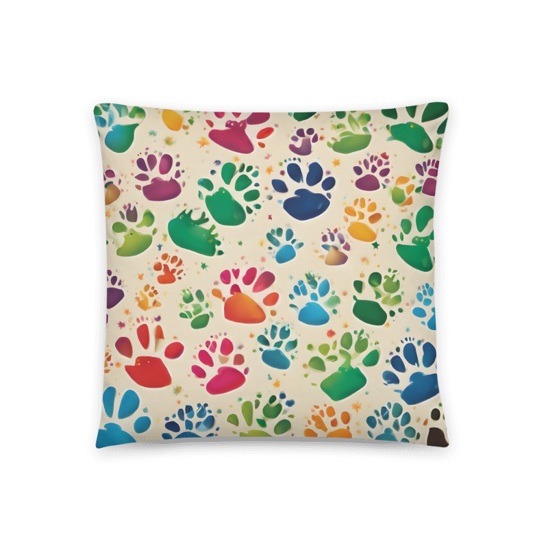 Paws Everywhere Basic Pillow