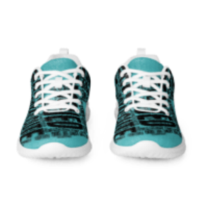 Dog Words Teal Women’s athletic shoes