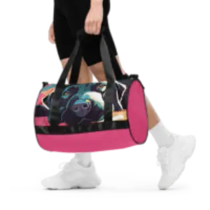 Black Lab Dog All-over print gym bag for both men and women - 4Legz