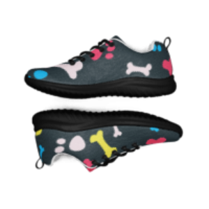 Colorful Paws and Bones Women’s athletic shoes