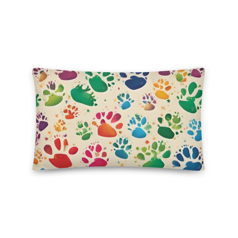 Paws Everywhere Basic Pillow