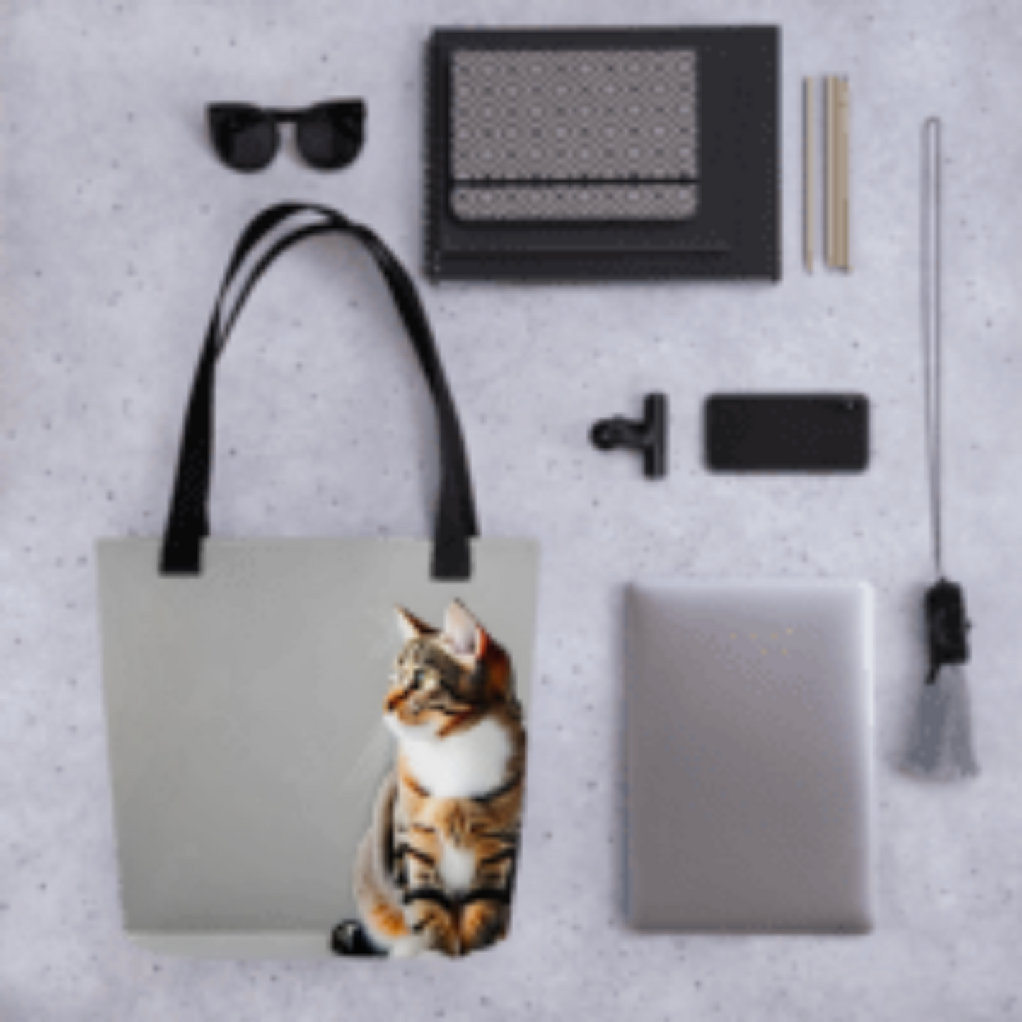 Cat Stand Alone Tote bag