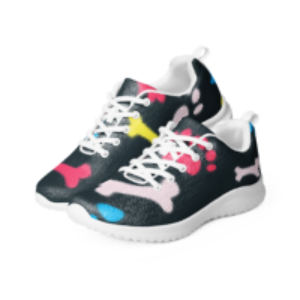 Colorful Paws and Bones Women’s athletic shoes