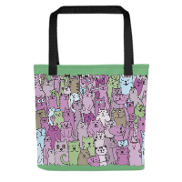 Cats all Over Tote bag