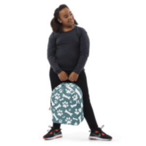 Bones and Paws Teal Minimalist Backpack