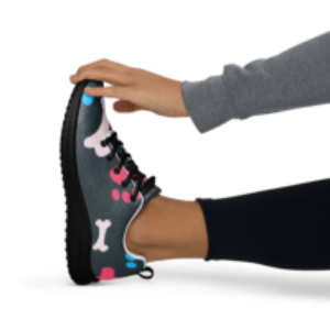Colorful Paws and Bones Women’s athletic shoes