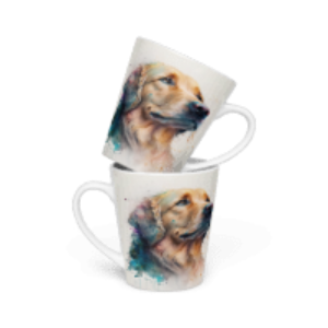 Golden Retriever Dog Latte mug