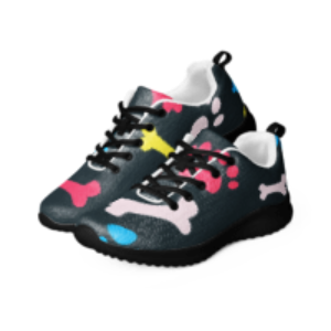 Colorful Paws and Bones Women’s athletic shoes