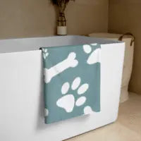 Bones and Paws Teal Towel - 4Legz