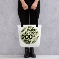 Dog Play on Words with Tennis Ball Tote bag - 4Legz