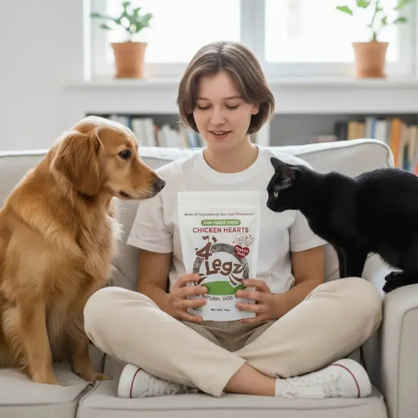Chicken Hearts for Pets - Healthy Dog and Cat Treats – 4Legz