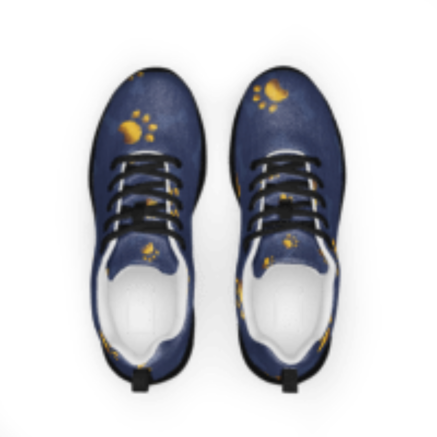 Gold Paws and bones Purple Women’s athletic shoes