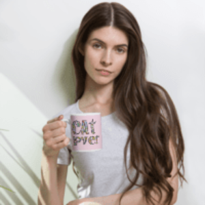 Cat Lover White glossy mug