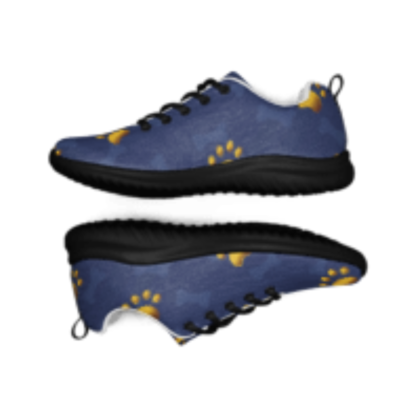 Gold Paws and bones Purple Women’s athletic shoes