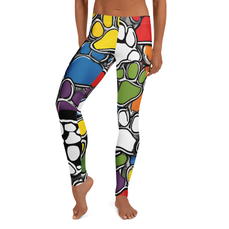 Paws Bursting in Colors Leggings