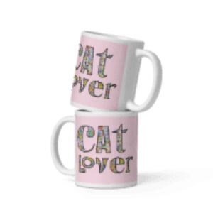 Cat Lover White glossy mug