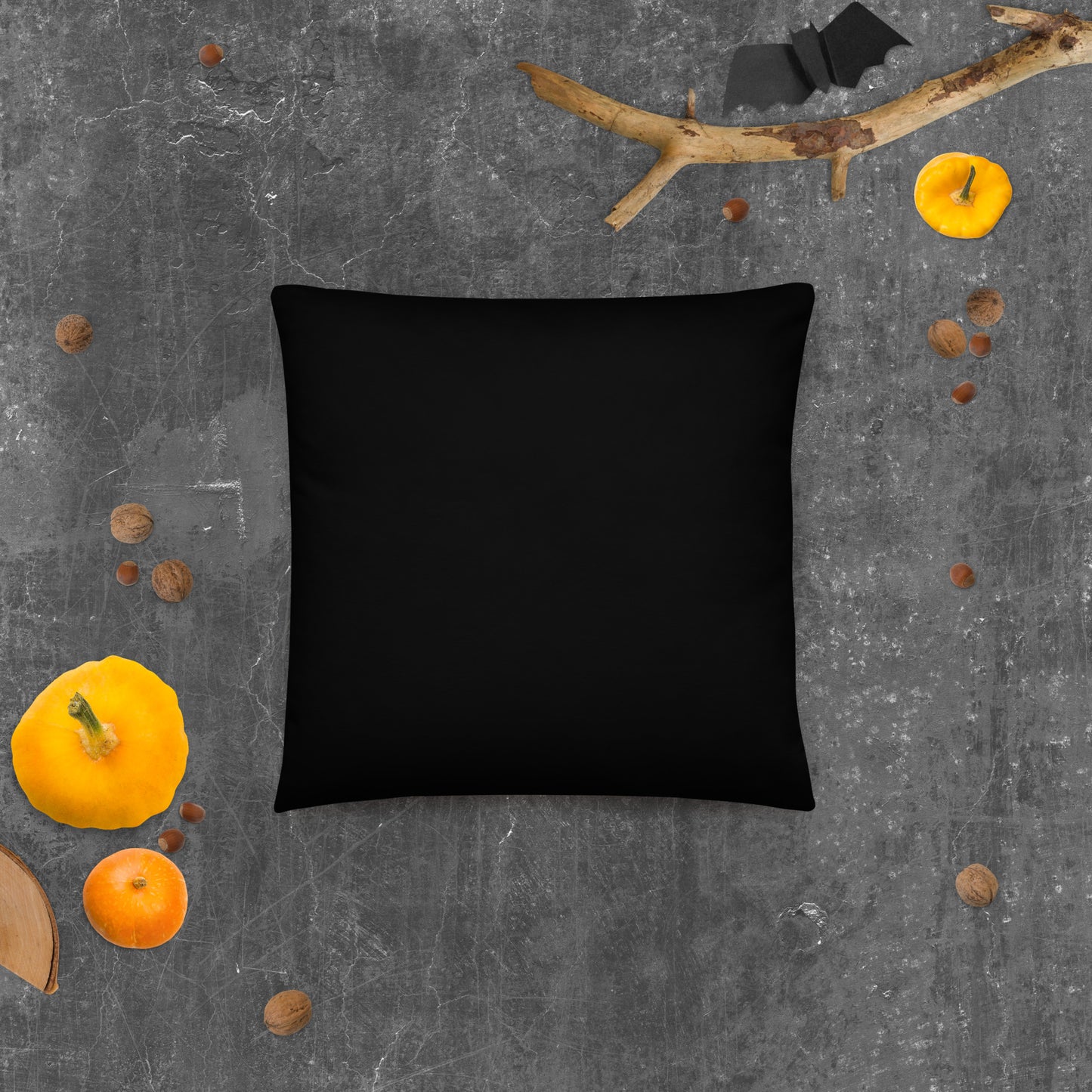 Cat and the Haunted House Basic Pillow