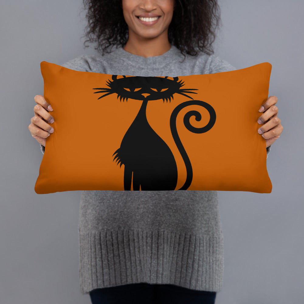 Black Cat Basic Pillow