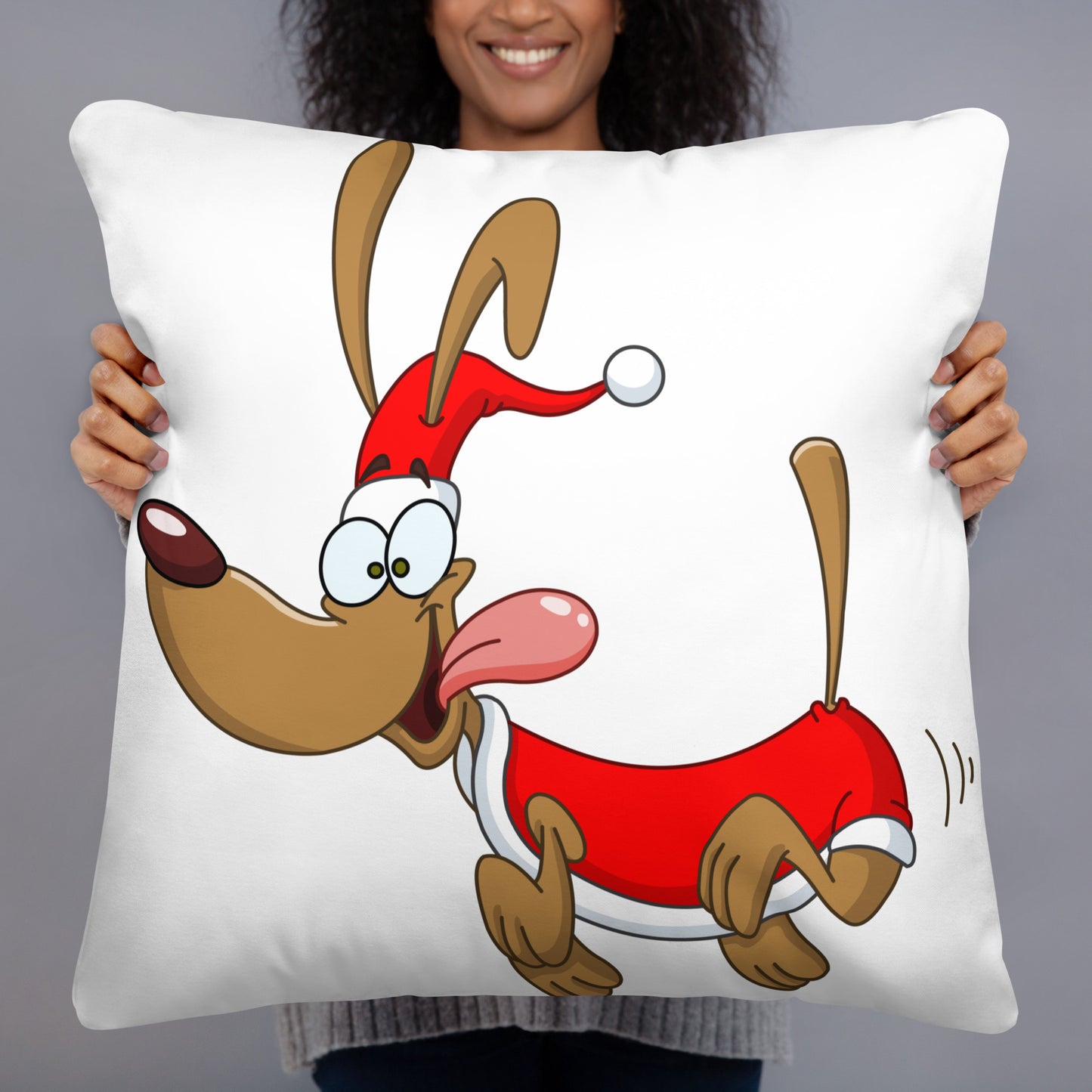 Santa Pup Basic Pillow
