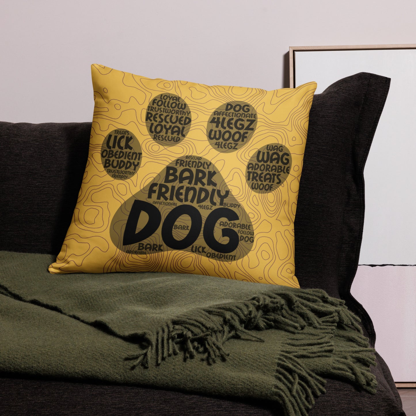 Friendly Paw Basic Pillow