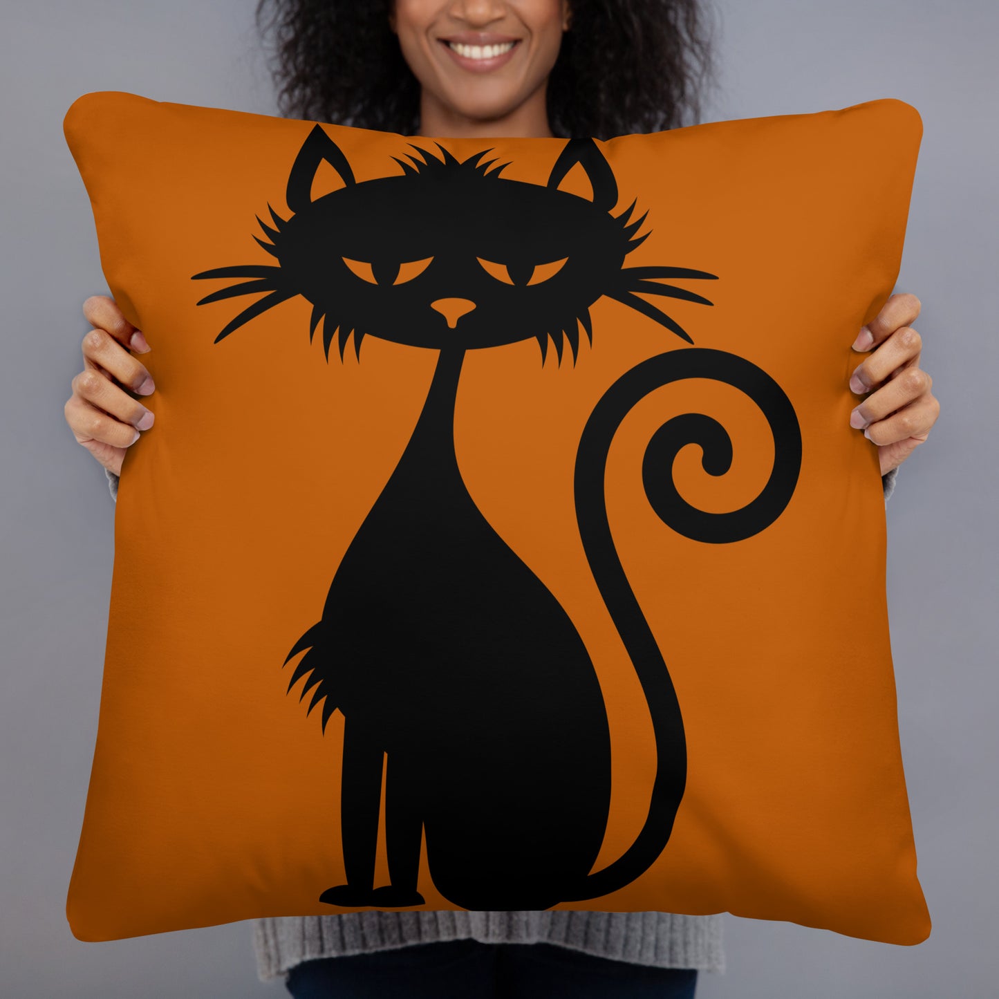 Black Cat Basic Pillow