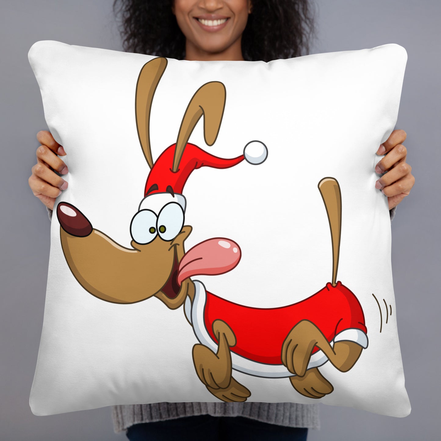 Santa Pup Basic Pillow