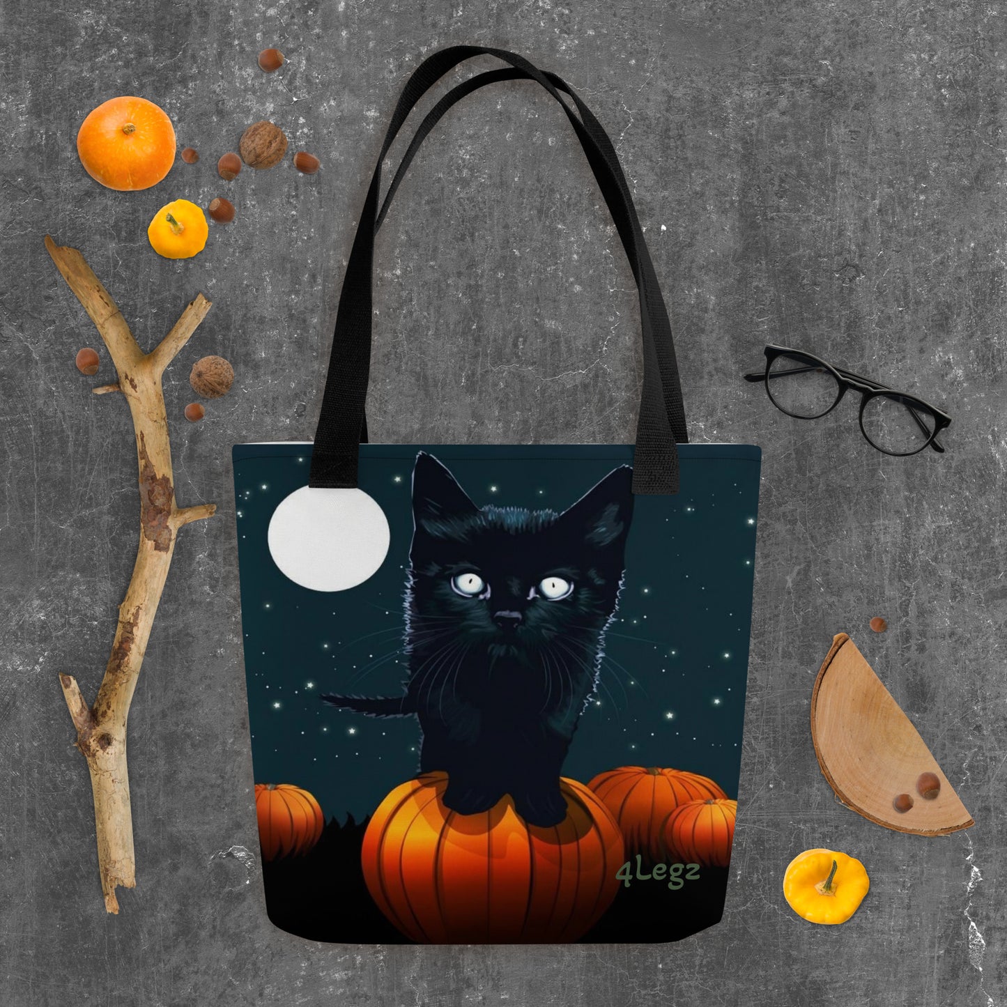 Pumpkin Cat Tote bag