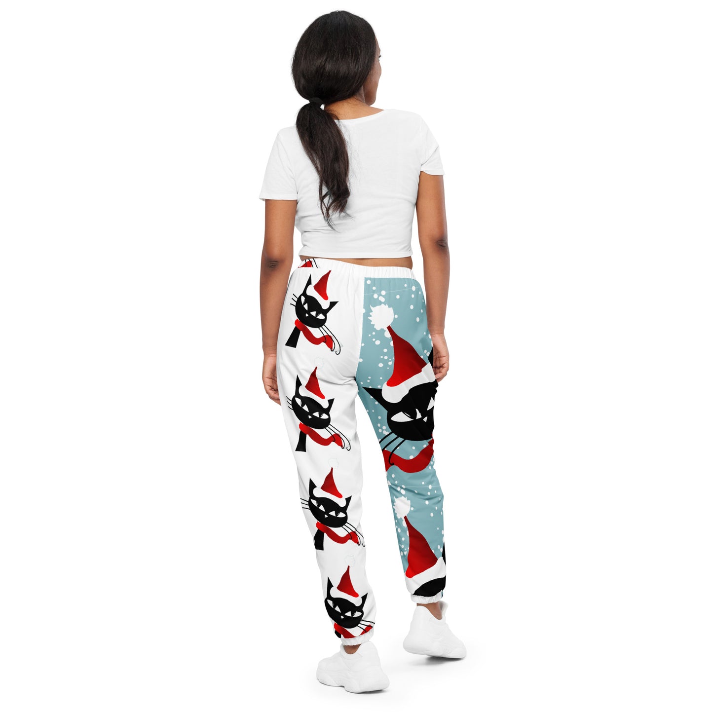 Christmas Black Cat Unisex track pants