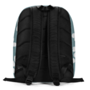 Bones and Paws Teal Minimalist Backpack