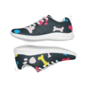 Colorful Paws and Bones Women’s athletic shoes