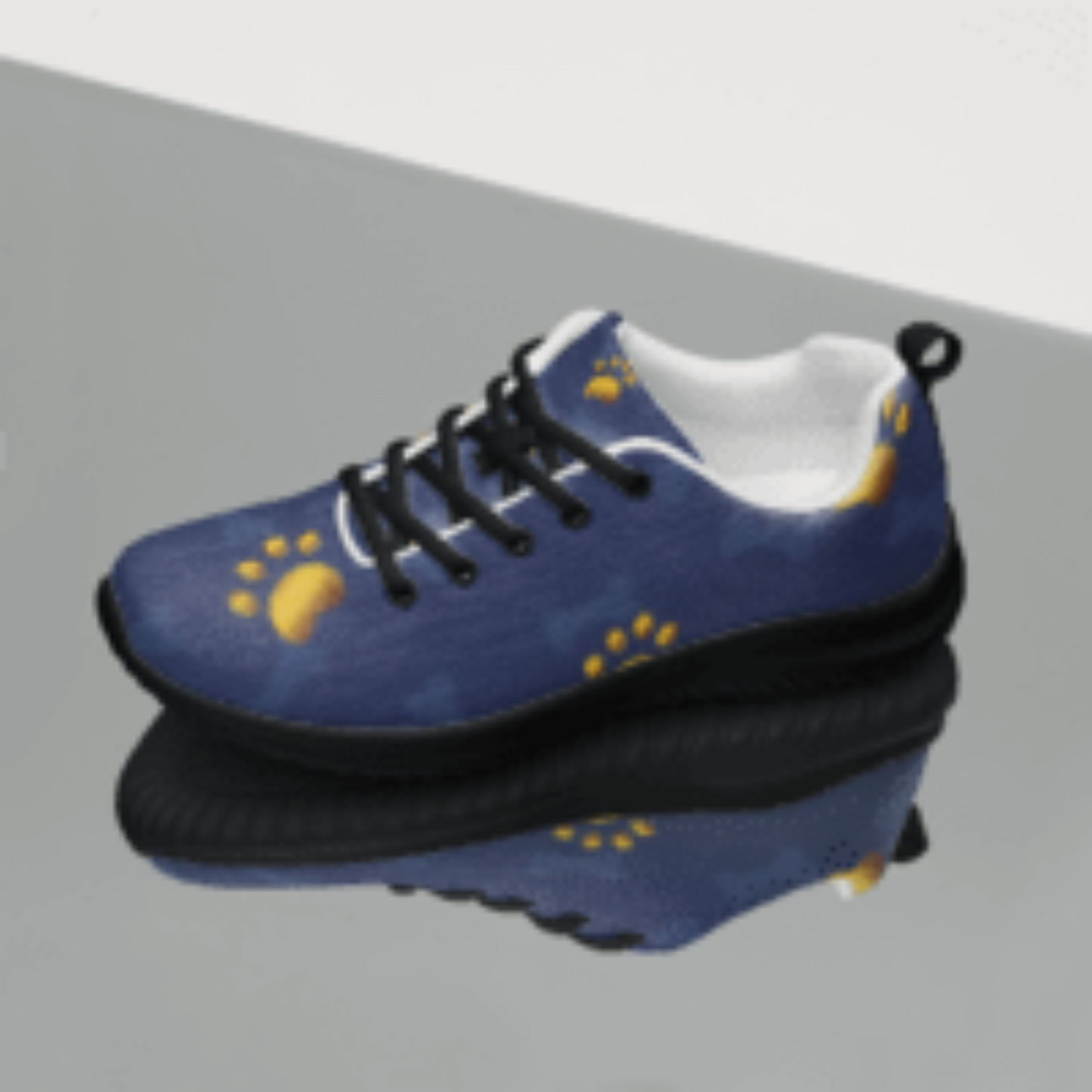 Gold Paws and bones Purple Women’s athletic shoes