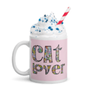 Cat Lover White glossy mug