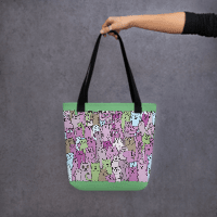 Cats all Over Tote bag