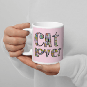 Cat Lover White glossy mug