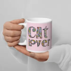 Cat Lover White glossy mug - 4Legz