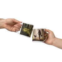 Paws and Enjoy Life White glossy mug