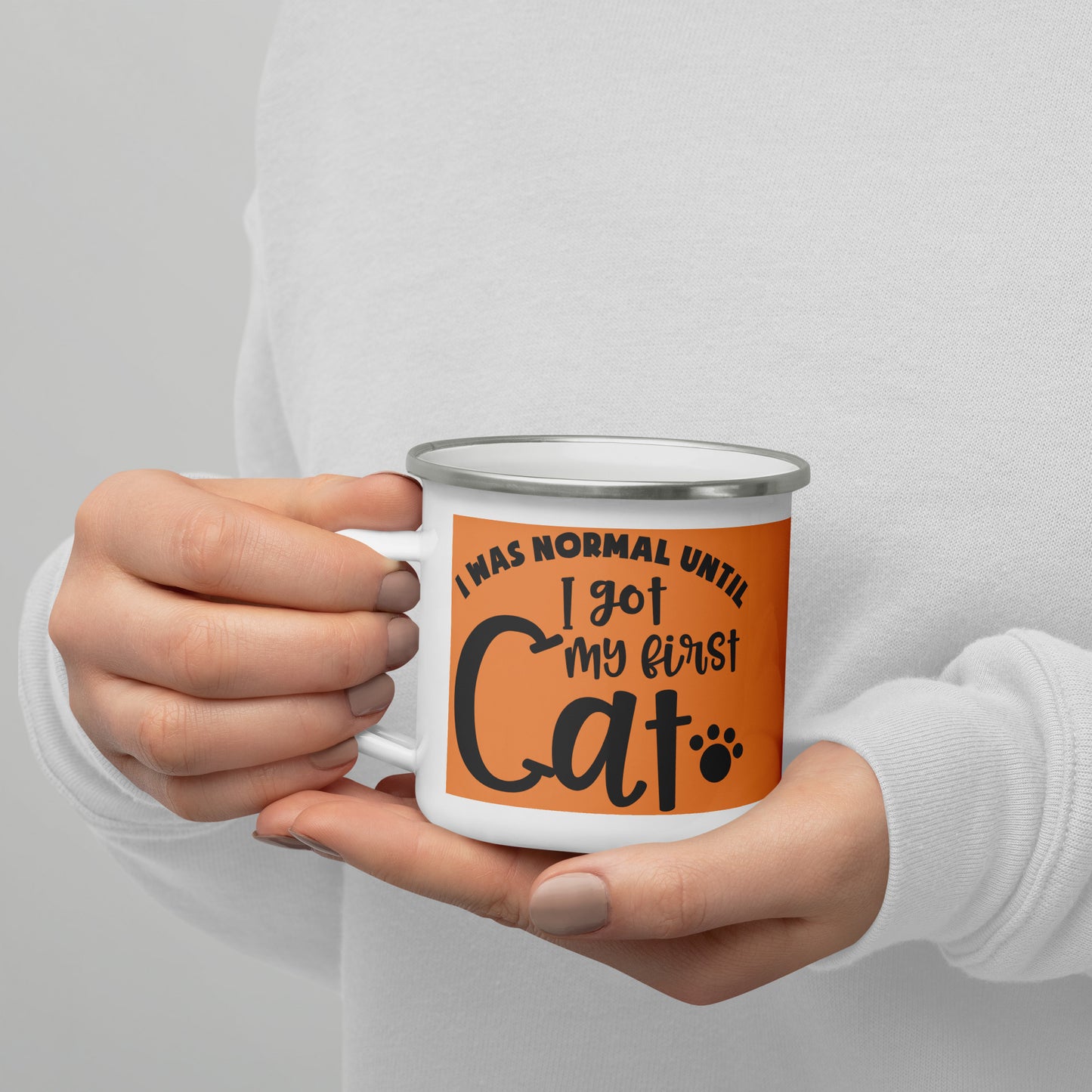 First Cat Enamel Mug