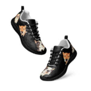 Cute Dogs Black Women’s athletic shoes