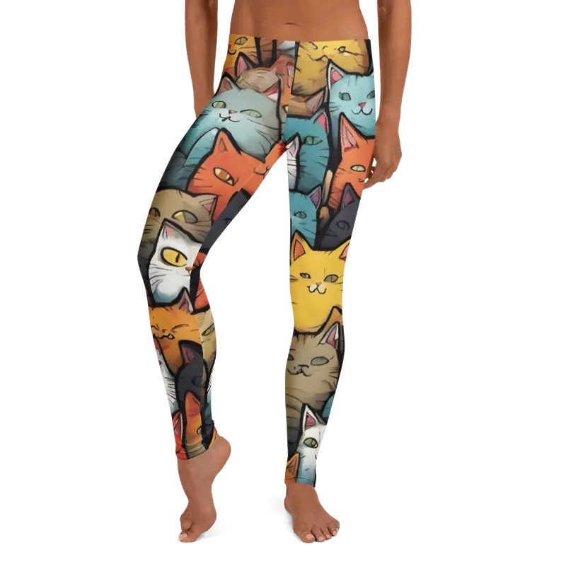 Colorful Cats Leggings - 4Legz