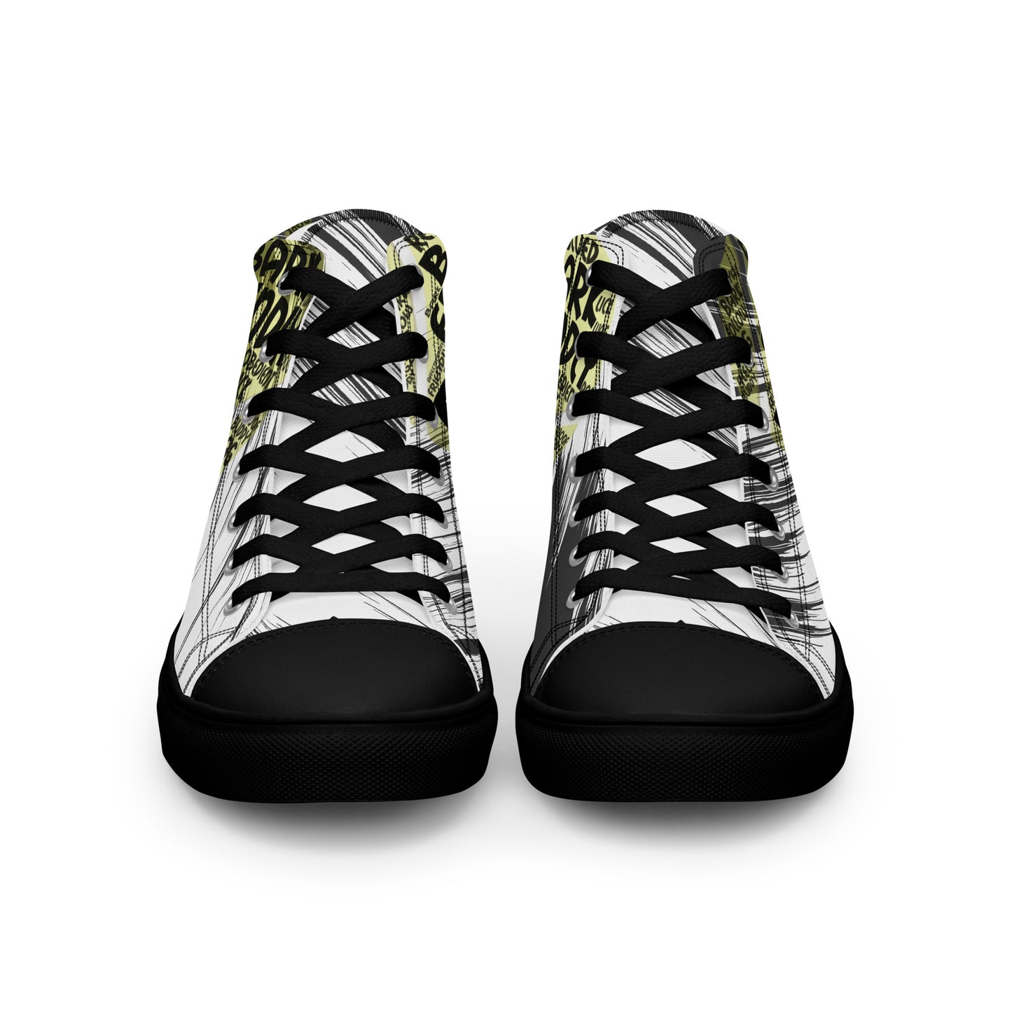 Dog Tennis Ball Men’s high top canvas shoes