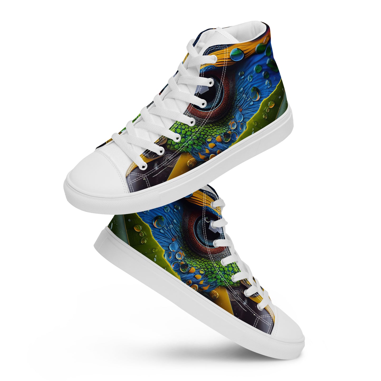 Parrot Men’s high top canvas shoes