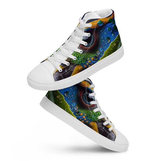 Parrot Men’s high top canvas shoes