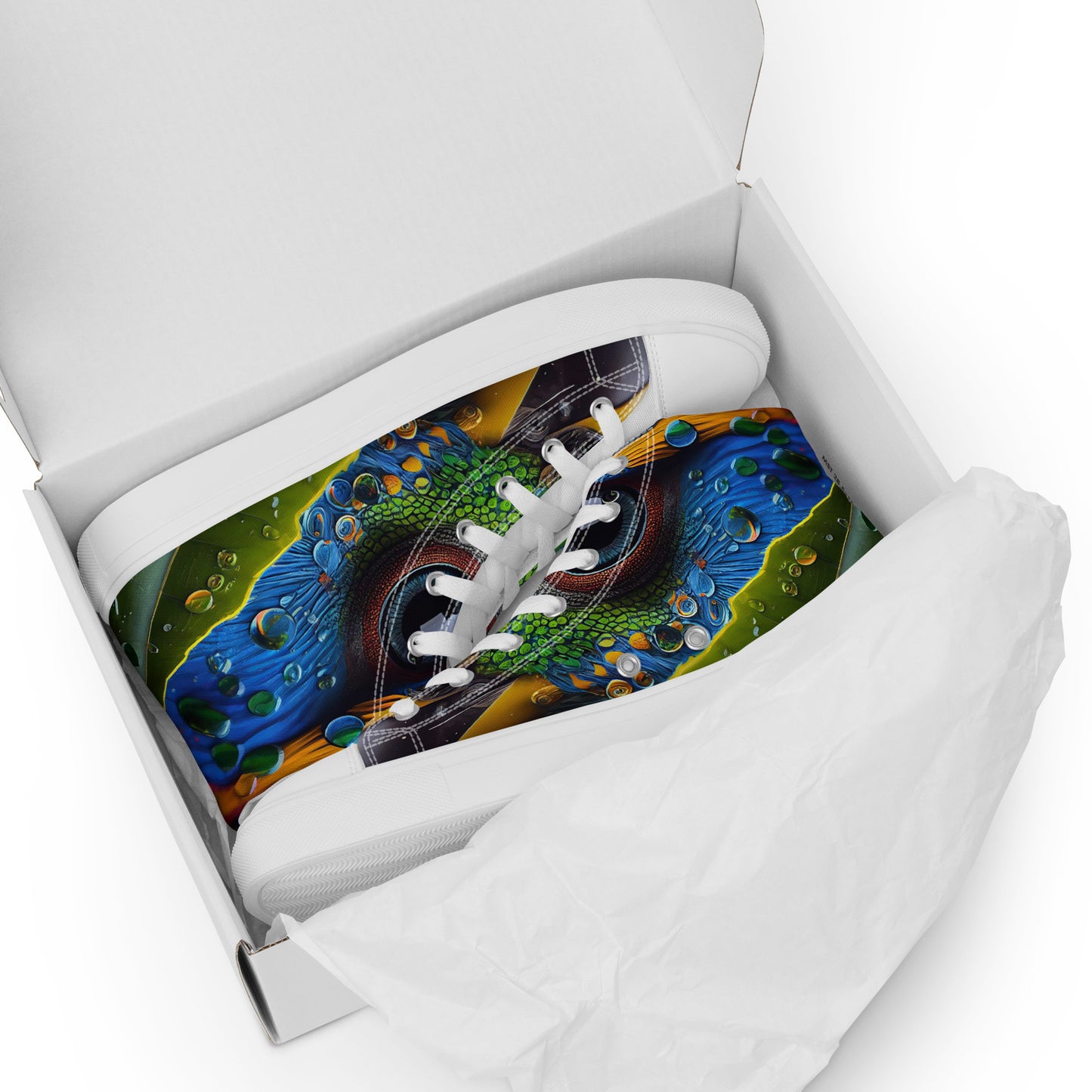 Parrot Men’s high top canvas shoes