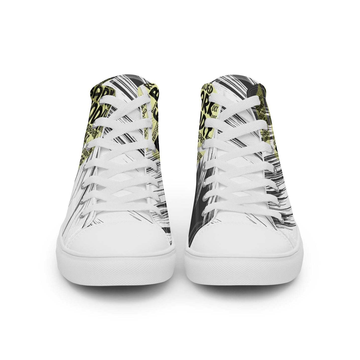Dog Tennis Ball Men’s high top canvas shoes