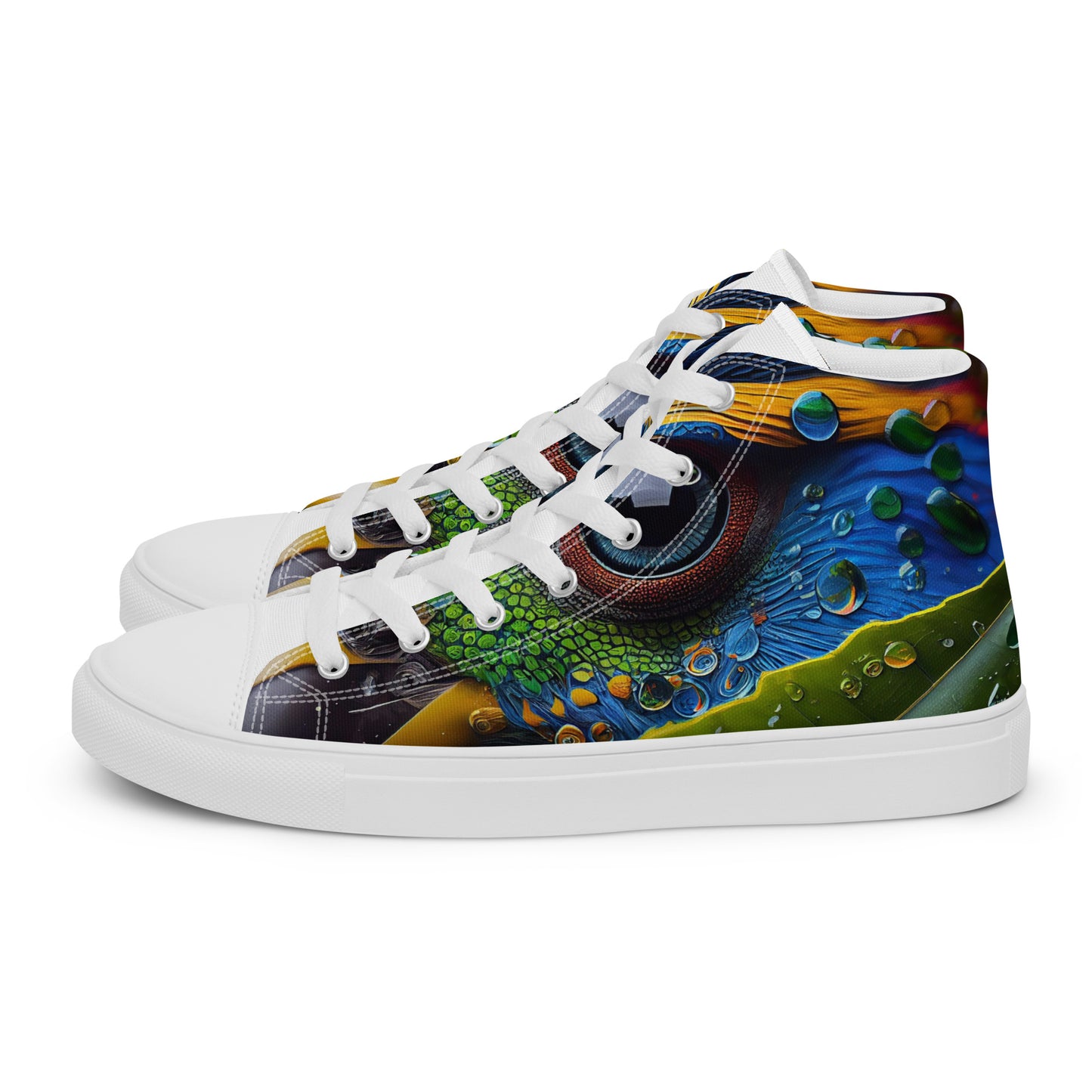 Parrot Men’s high top canvas shoes