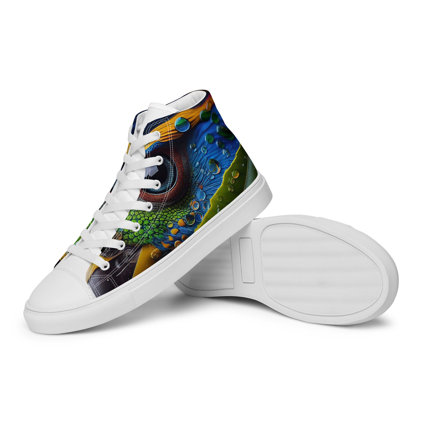 Parrot Men’s high top canvas shoes