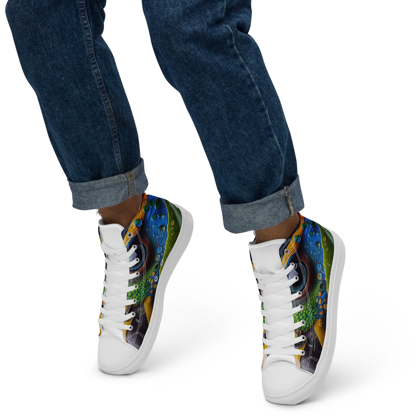 Parrot Men’s high top canvas shoes