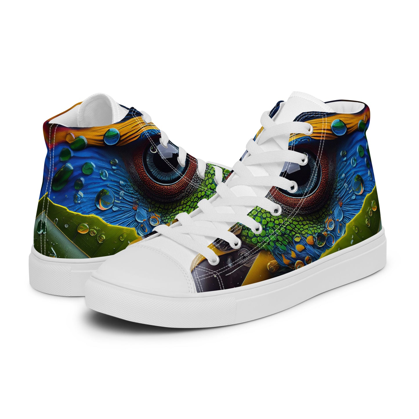 Parrot Men’s high top canvas shoes