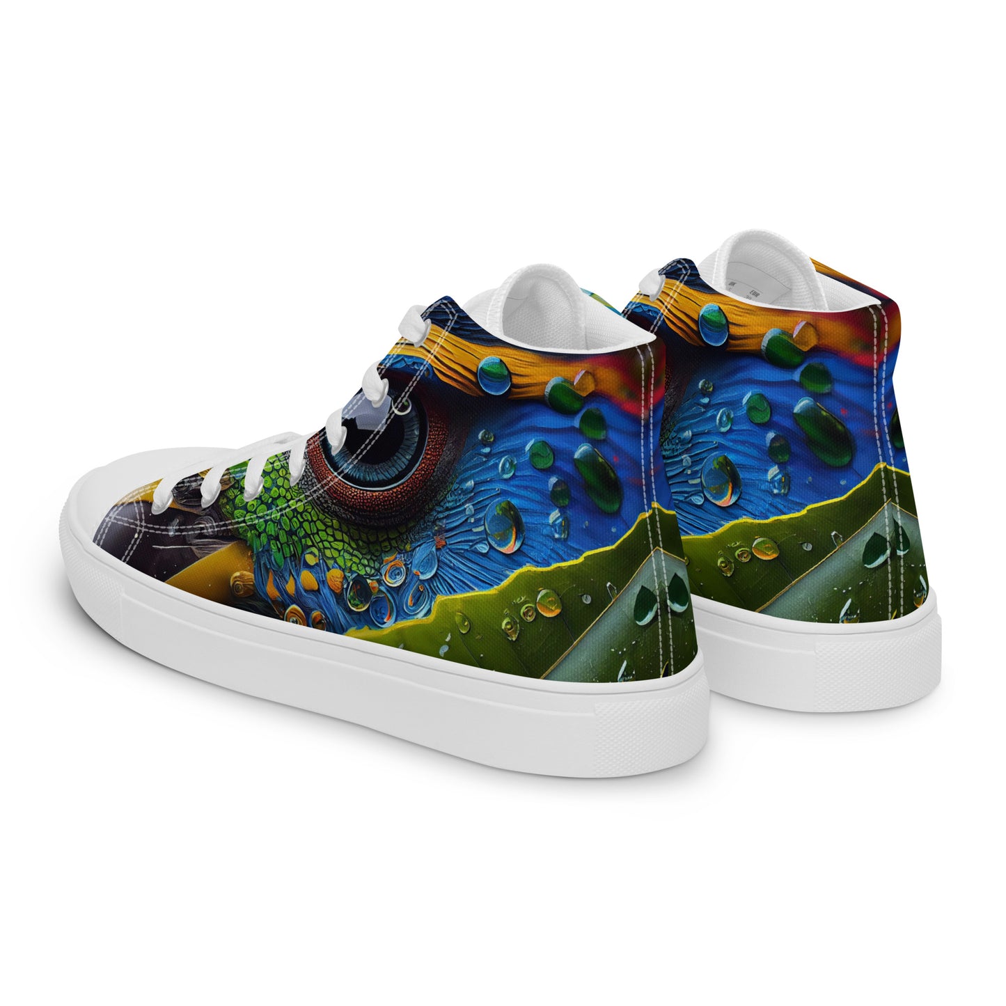 Parrot Men’s high top canvas shoes