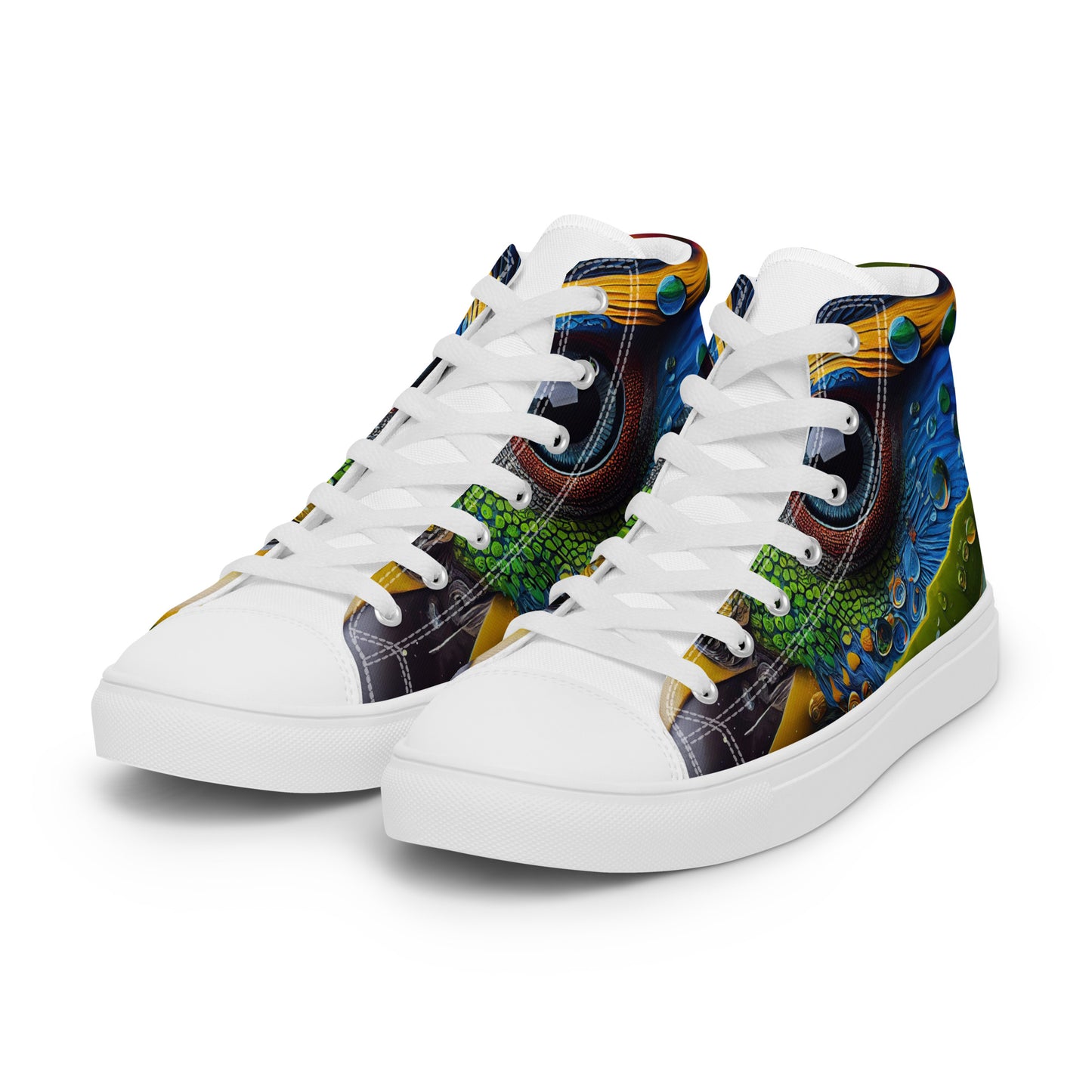 Parrot Men’s high top canvas shoes